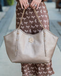 Caroline Hill Harlow Tote - Bronze