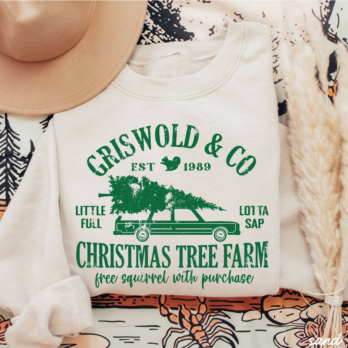 Griswold Tree Farm Sweatshirt - Sand