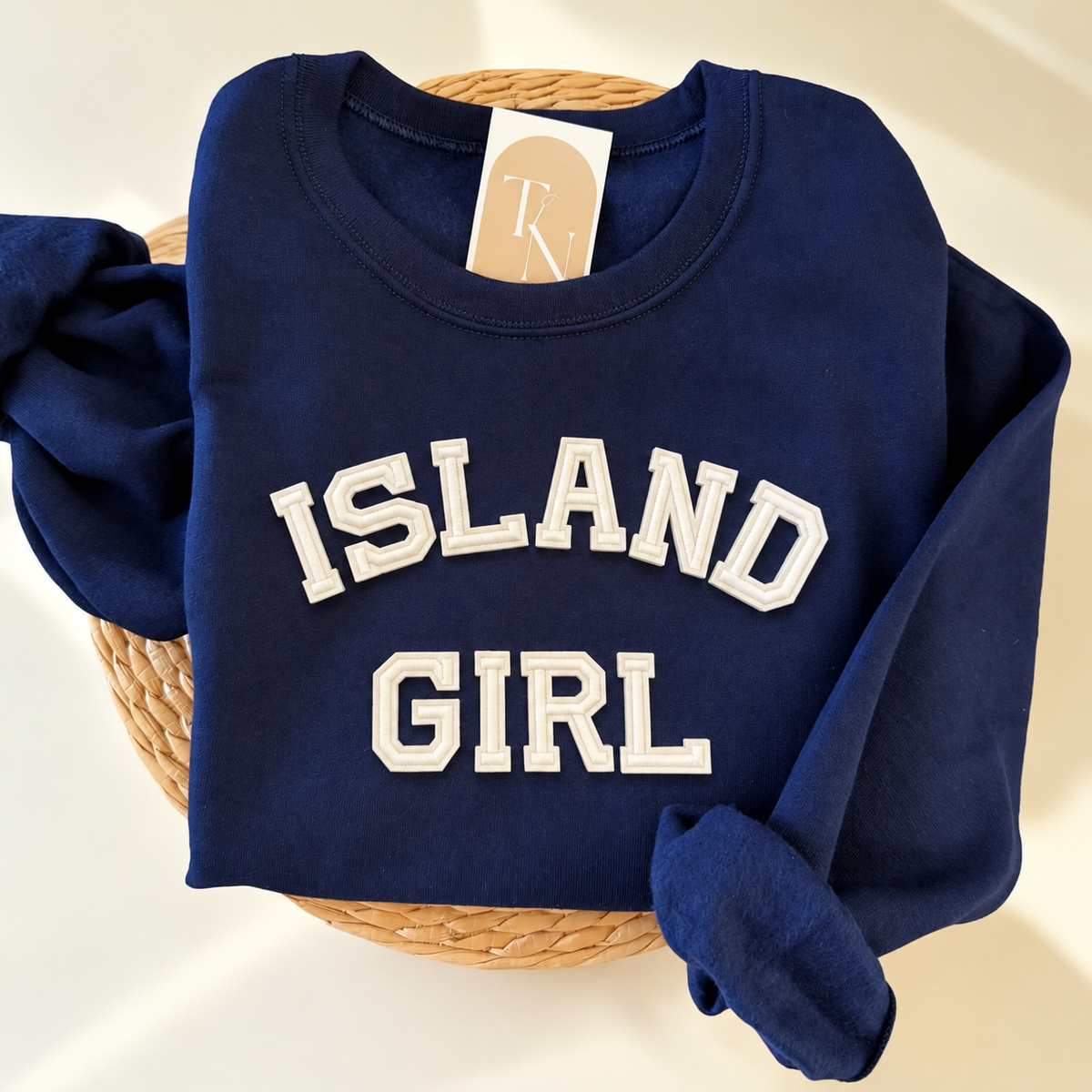 ISLAND GIRL Sweatshirt - Navy