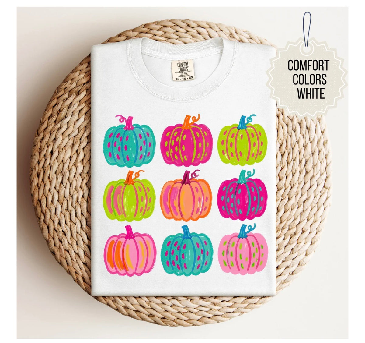 Pumpkin Pop Comfort Colors Tee 🎃💖