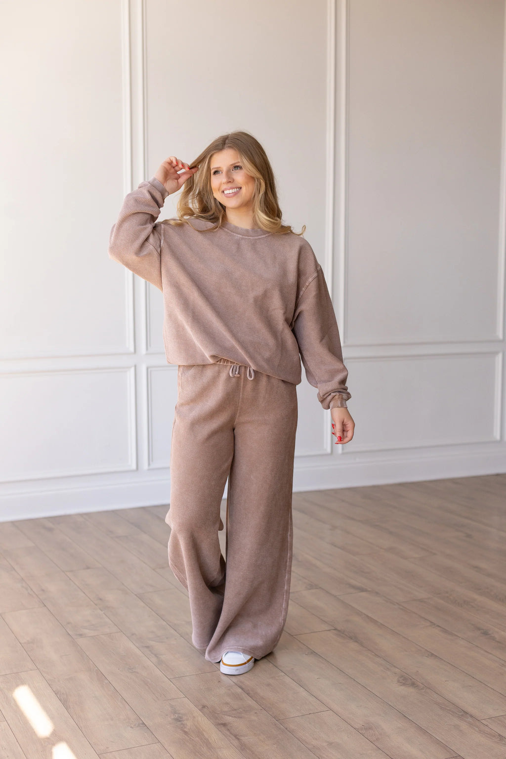 Essential Corded Crew - Toffee