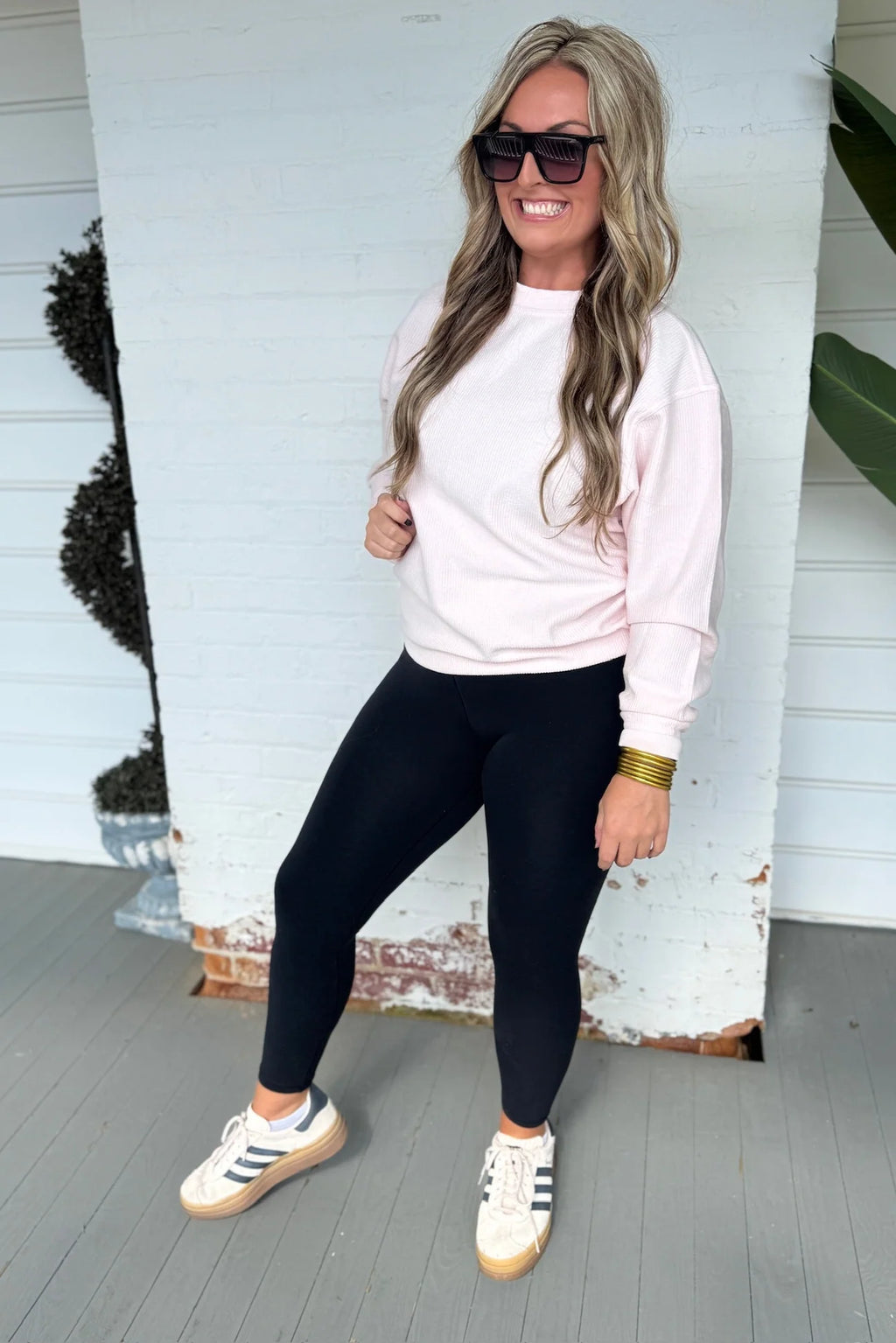 Essential Corded Crew - Whisper Pink