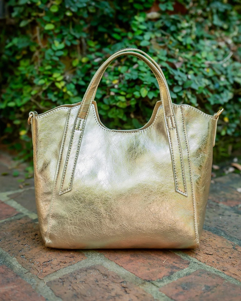 Caroline Hill Kendall Mini Tote - D Gold