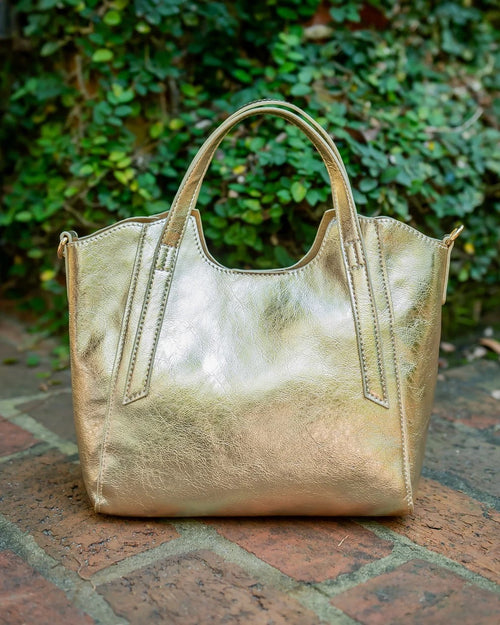 Caroline Hill Kendall Mini Tote - D Gold